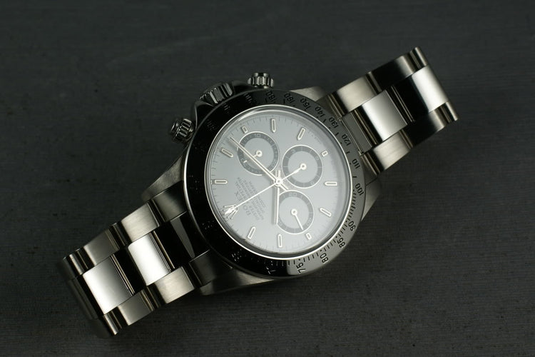 Rolex SS Zenith Daytona 16520 Box and Papers and RSC service papers