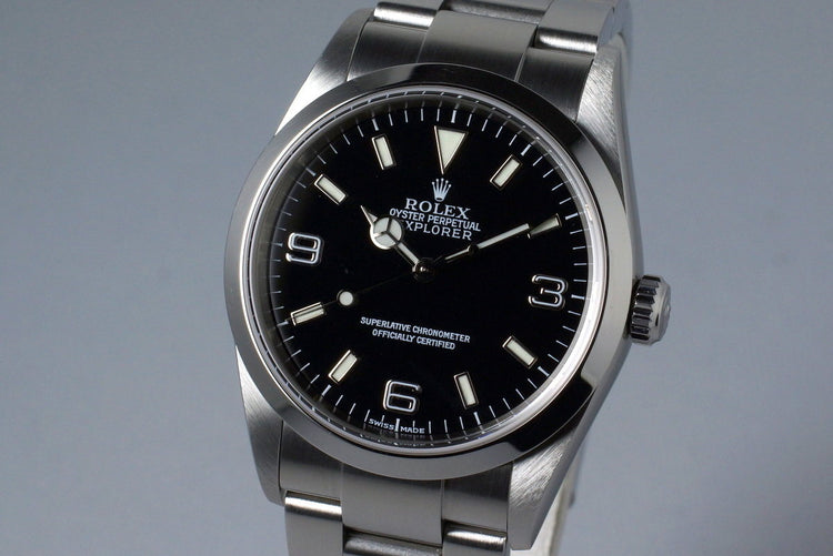 2001 Rolex Explorer 114270 with Box and Papers
