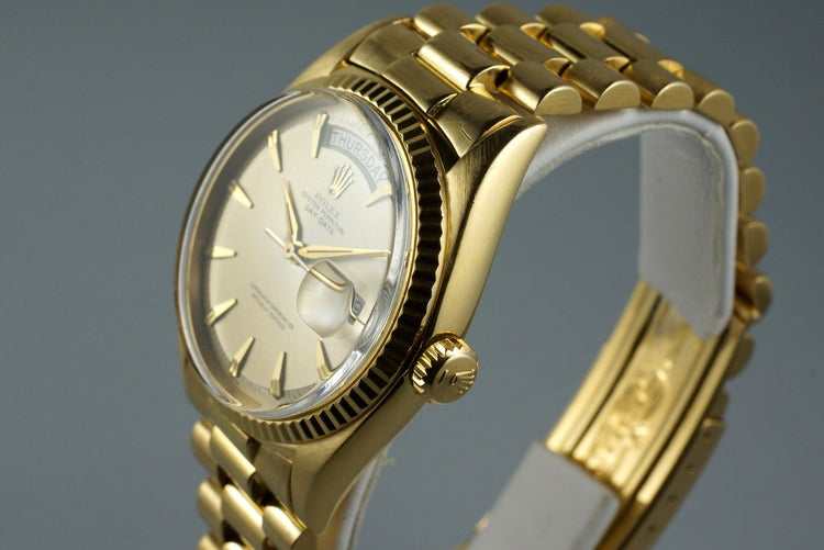 1961 Rolex YG Day-Date 1803 with Box and Papers