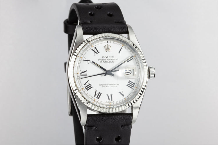 1978 Rolex DateJust 16014 with White Large Roman Dial