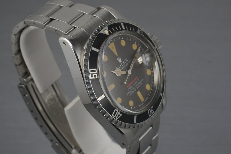 1969 Rolex Red Submariner 1680 Meters First Mark II BROWN Dial with Box and Papers