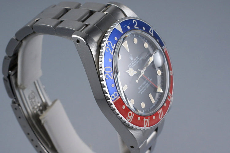 1985 Rolex GMT 16750 Spider Dial with Box and Papers