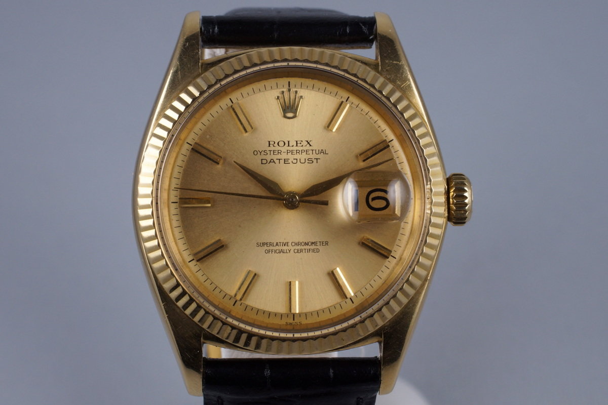 HQ Milton 1962 YG Rolex DateJust 1601 Inventory 5915 For Sale