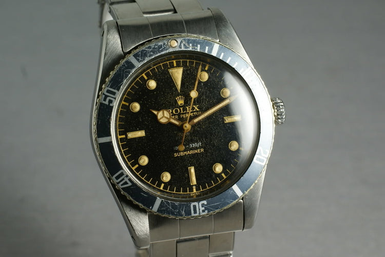 1958 Rolex Submariner Ref: 5508 exclamation dial