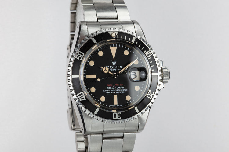 1971 Rolex Red Submariner 1680 with MK V Dial