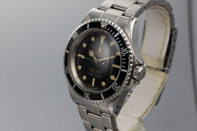 1965 Rolex Submariner 5512 Gilt 4 Line Dial with Box and Papers