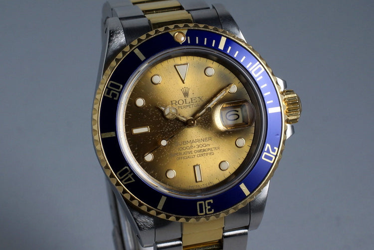 1987 Rolex Two Tone Submariner 16803 with Tropical Dial