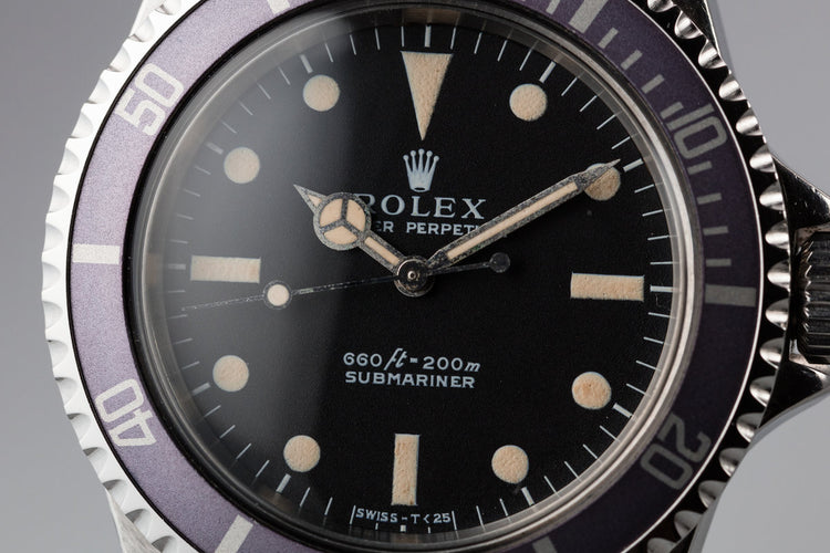 1971 Rolex Submariner 5513 Serif Dial