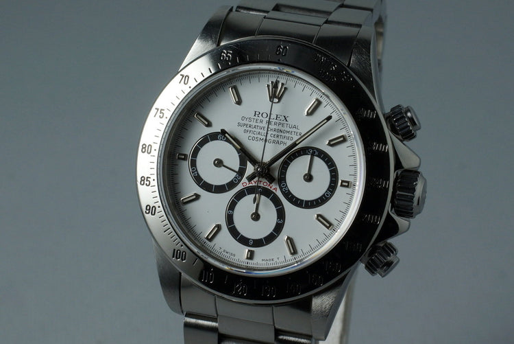 1990 Rolex Zenith Daytona 16520 White Dial with Box and Papers