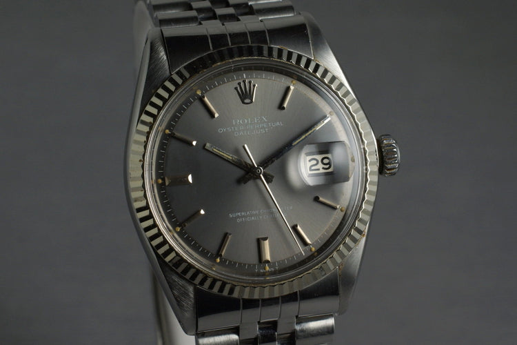 1970 Rolex DateJust 1601 Gray Dial