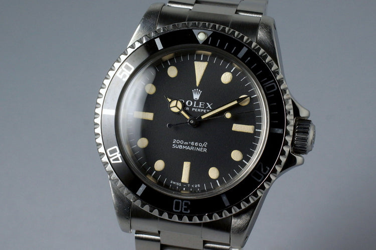 1967 Rolex Submariner 5513 Meters First with RSC Papers