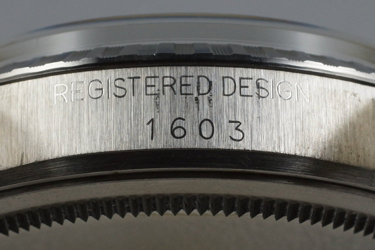 1972 Rolex DateJust 1603 Silver Sigma Dial