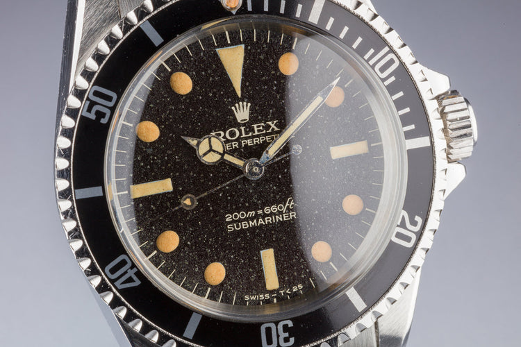 1966 Rolex Submariner 5513 Gilt "Bart Simpson" Dial