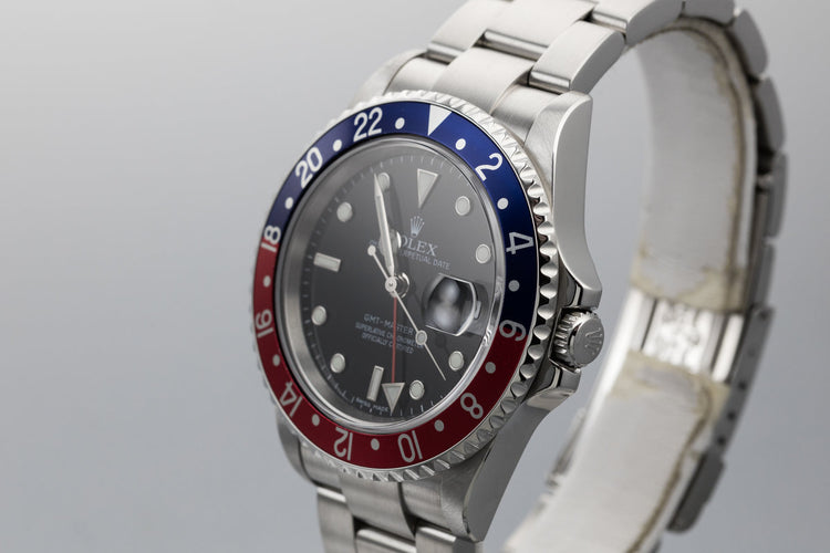 2005 Rolex GMT-Master II 16710 Pepsi "Stick Dial"