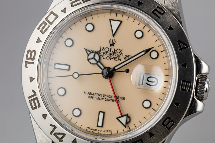 1986 Rolex Explorer II 16550 Cream Dial with Box and Papers