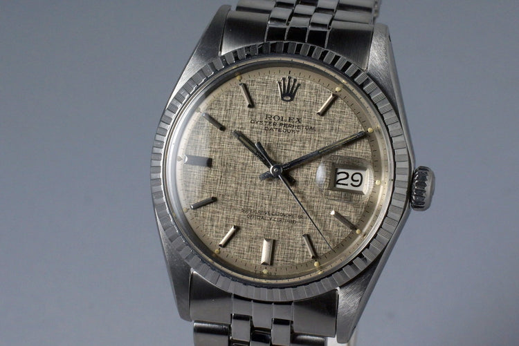 1970 Rolex DateJust 1603 Gray Linen Dial