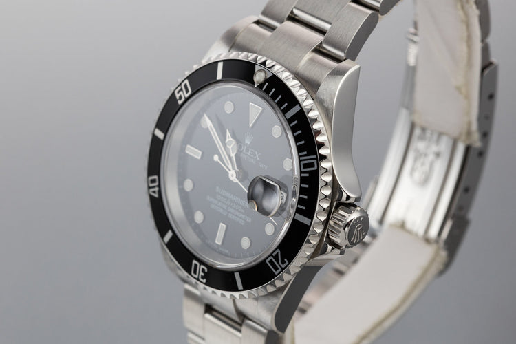 2006 Rolex Submariner 16610T with Service Papers