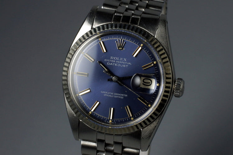 1972 Rolex DateJust 1601 with Blue Dial