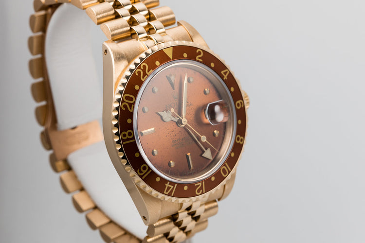 1984 Rolex 18K GMT with Root Beer Nipple Dial