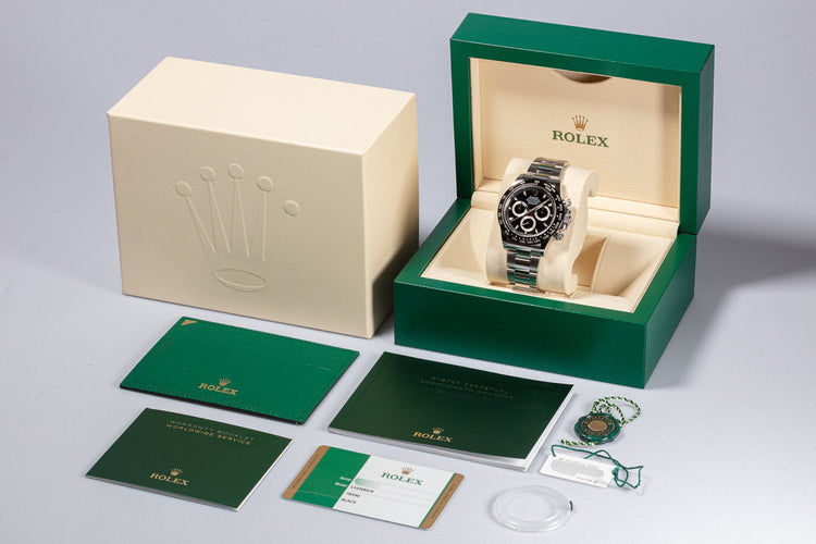 2019 Rolex Daytona 116500LN Black Dial with Box & Card