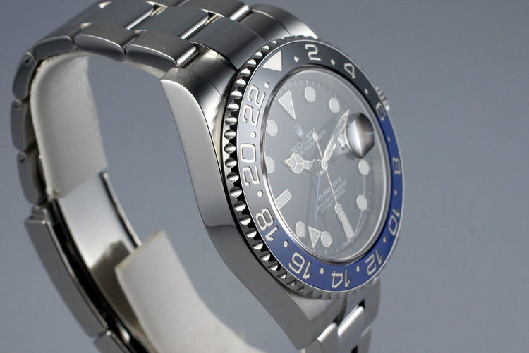 2014 Rolex GMT II 116710B with Box and Papers