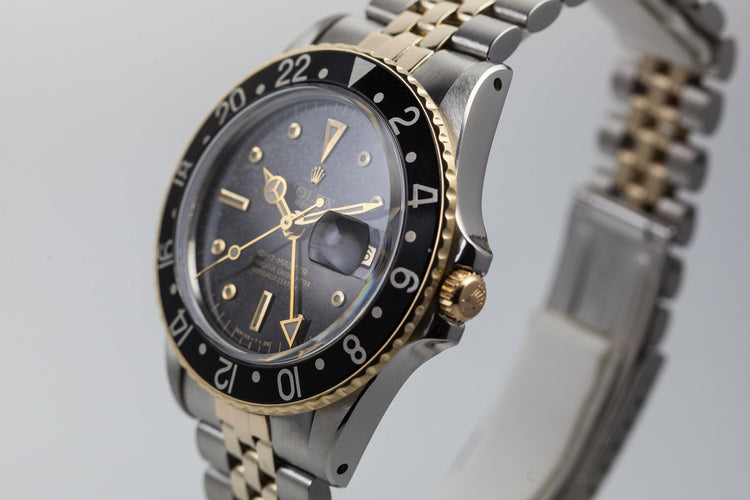 1979 Rolex Two Tone GMT 1675 Black Nipple Dial