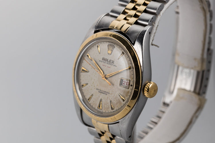 Rolex Vintage 1953 Two Tone DateJust 6155 with Purchase Papers
