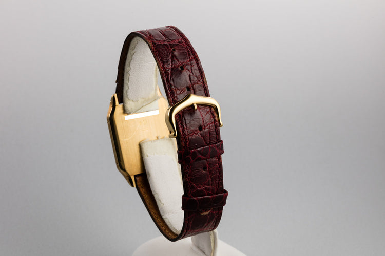 Cartier 18K YG Santos Dumont Paris Mecanique 15751