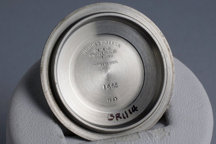 1967 Rolex Double Red Sea Dweller 1665 Thin Case with Mark II BROWN Dial