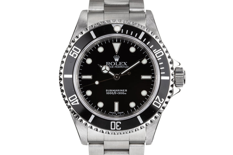2002 Rolex Submariner 14060M with Box, Papers, and Service Papers