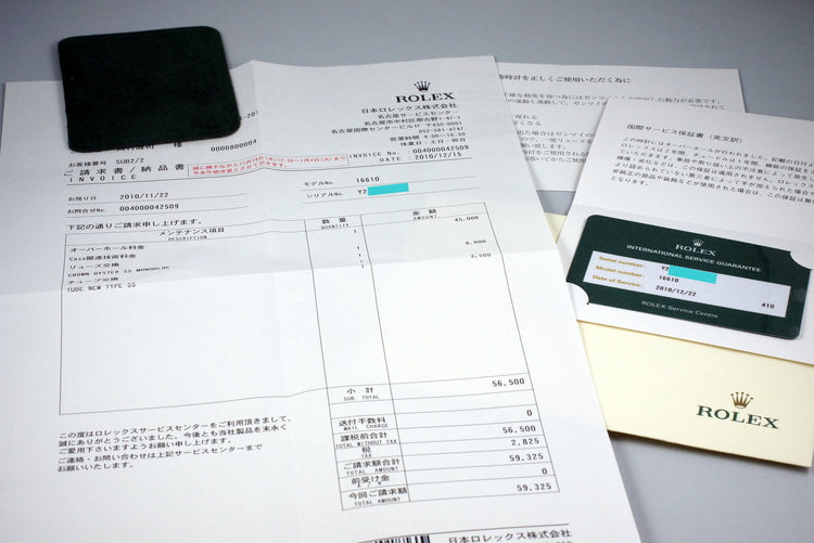 2002 Rolex Submariner 16610 with RCS Papers