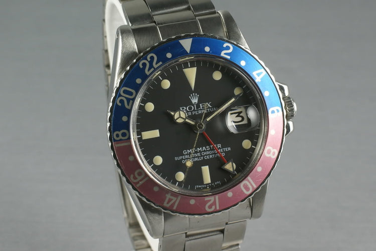 Rolex GMT 1675 Box and Papers