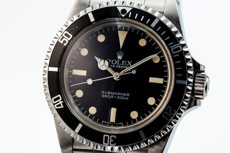 1983 Rolex Submariner 5513 Mark V Maxi Dial