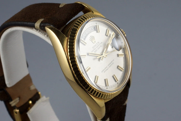 1971 Rolex YG Day-Date 1803 Silver ‘Wide Boy’ Sigma Dial