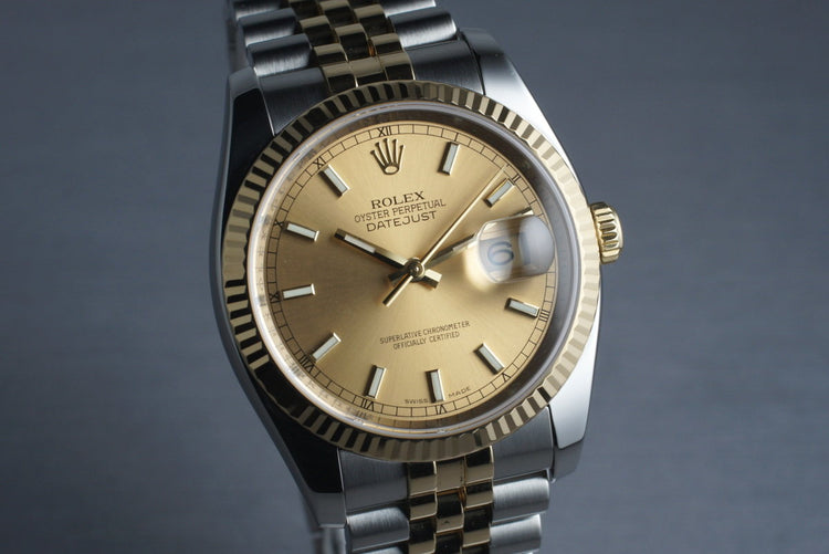 2007 Two Tone Datejust 116233 with Box and Papers