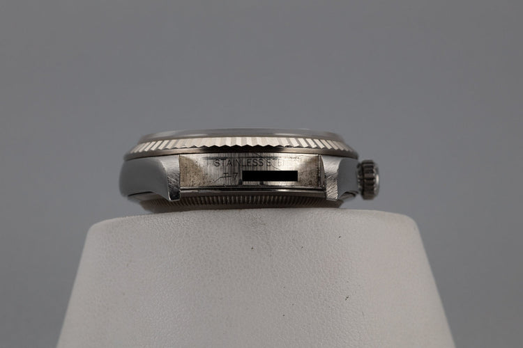 1995 Rolex DateJust 16234 with No Lume Silver Roman Numeral Dial