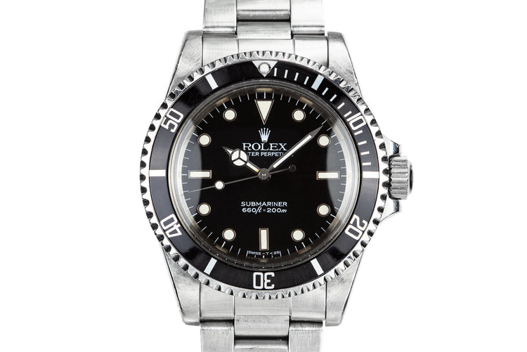 1985 Rolex Submariner 5513 with Spider Dial with Box and Papers