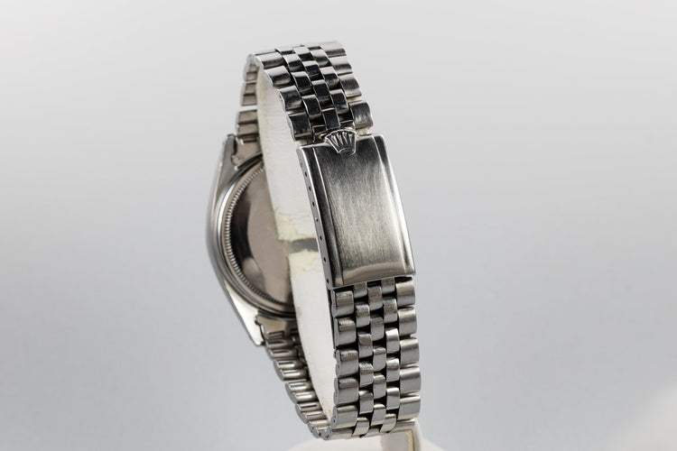 1964 Rolex DateJust 1601 Silver Doorstop Dial with Dauphine Hands