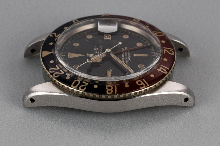 1958 Rolex GMT-Master 6542 Spidered Gilt Chapter Ring Dial with Bakelite Bezel Insert