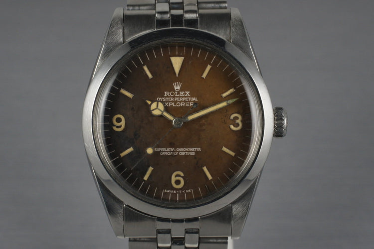 1965 Rolex Explorer 1 1016 with Gilt Tropical Dial