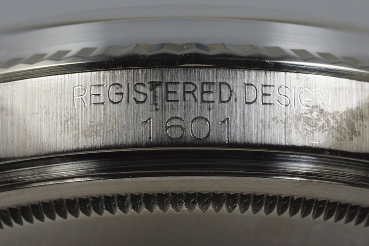 1971 Rolex DateJust 1601 Non-Luminous Blue Dial