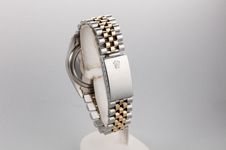 1988 Rolex Two-Tone DateJust 16013 With Silver "Tiffany & Co." Dial