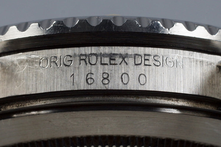 1986 Rolex Submariner 16800 Service Dial