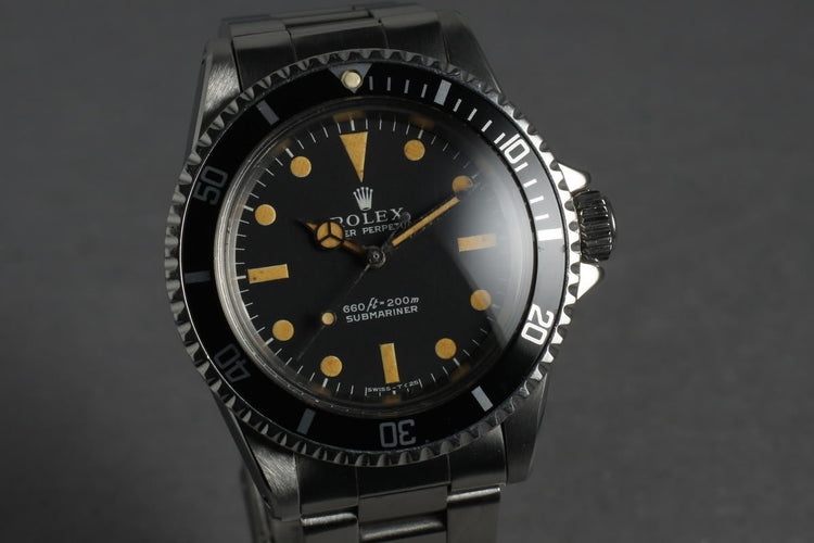 1970 Rolex Submariner 5513 with Orange Lume