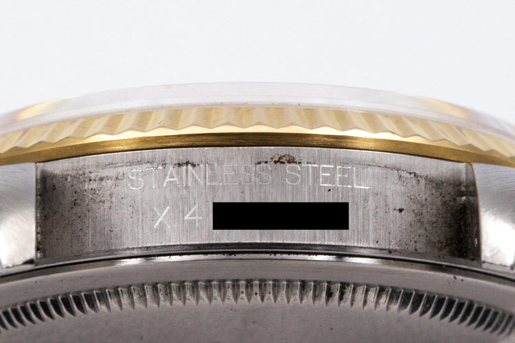 1991 Rolex Two Tone DateJust 16233 Gold Dial With Box and Papers