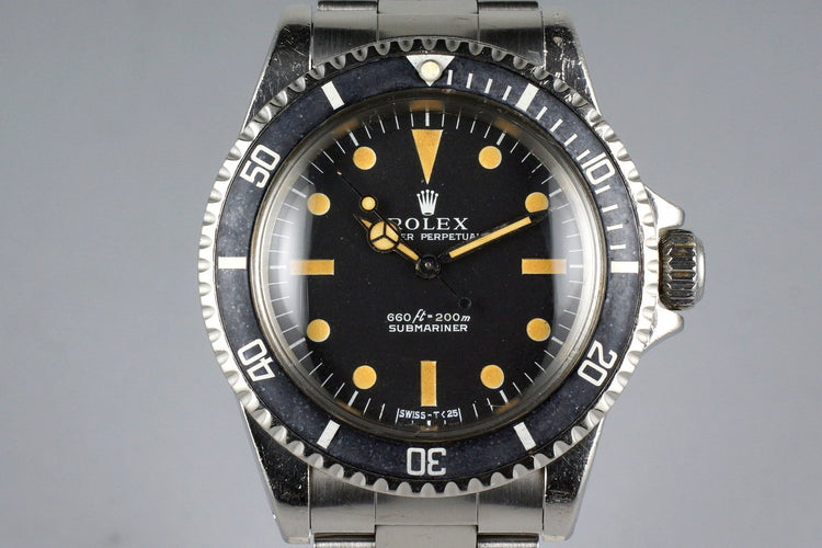 1972 Rolex Submariner 5513 Serif Dial