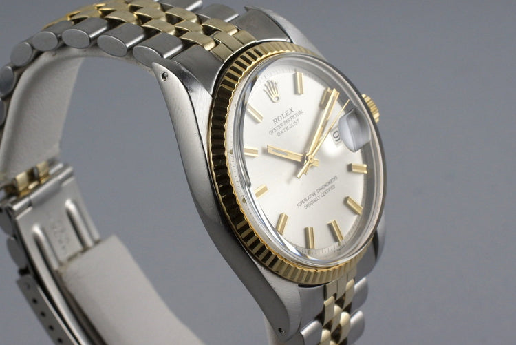 1971 Rolex Two Tone DateJust 1601 Silver ‘Wide Boy’ Dial
