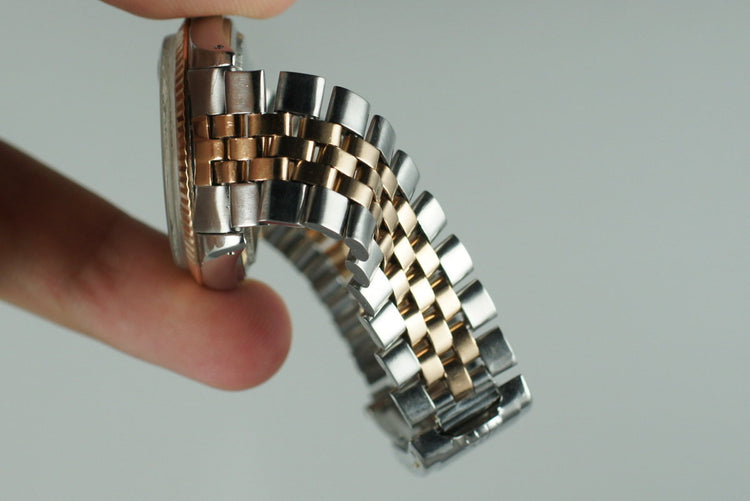 1966 Rolex DateJust 1601 Rose Gold and Stainless Steel