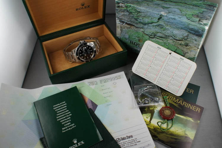 2003 Rolex Submariner 16610 with Box and Papers