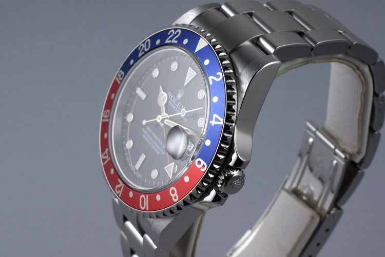 2006 Rolex GMT II 16710 with Box and Papers